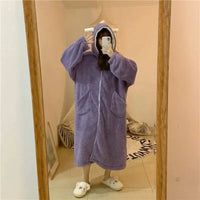 Kawaii Pastel Dragon Plush Hoodie Blanket - Bear Hugs