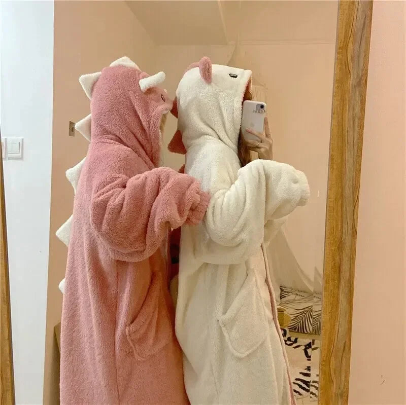 Kawaii Pastel Dragon Plush Hoodie Blanket - Bear Hugs
