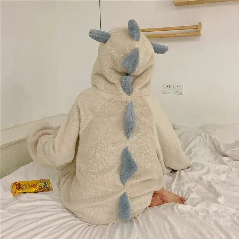 Kawaii Pastel Dragon Plush Hoodie Blanket - Bear Hugs