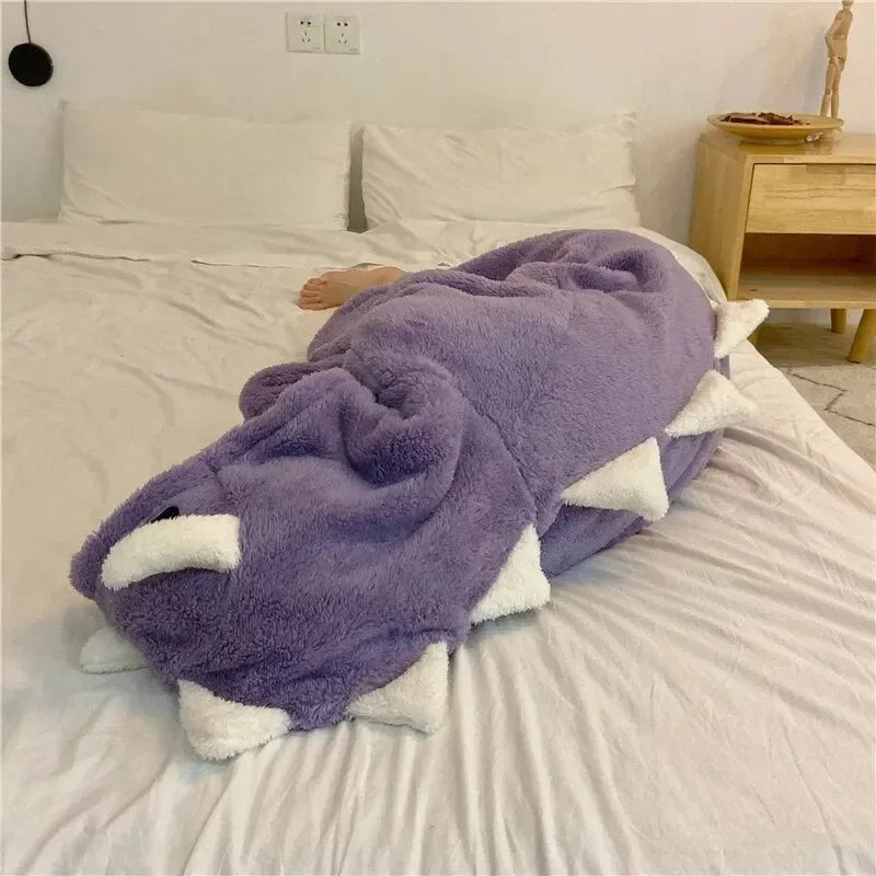 Kawaii Pastel Dragon Plush Hoodie Blanket - Bear Hugs