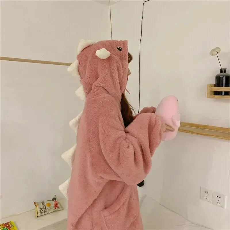 Kawaii Pastel Dragon Plush Hoodie Blanket - Bear Hugs
