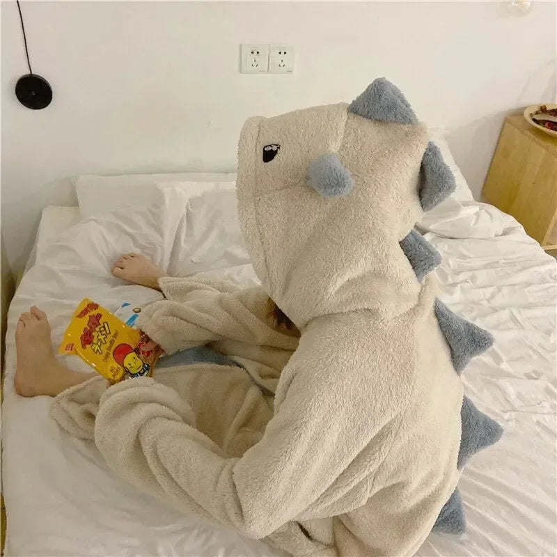 Kawaii Pastel Dragon Plush Hoodie Blanket - Bear Hugs