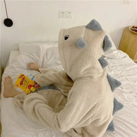 Kawaii Pastel Dragon Plush Hoodie Blanket - Bear Hugs