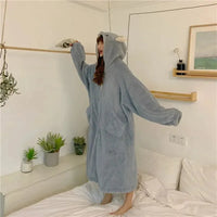 Kawaii Pastel Dragon Plush Hoodie Blanket - Bear Hugs