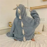 Kawaii Pastel Dragon Plush Hoodie Blanket - Bear Hugs