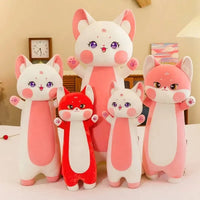 Long Cuddly Sakura Fox Family Plushie - Bear Hugs