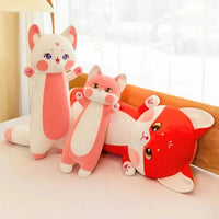 Long Cuddly Sakura Fox Family Plushie - Bear Hugs