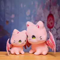 Luna & Solis the Kawaii Sakura Cats with Wings Plushies - Bear Hugs