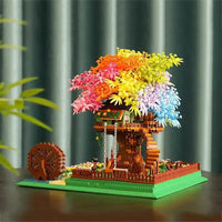 Rainbow Sakura Tree House Light Nano Building Blocks - Bear Hugs