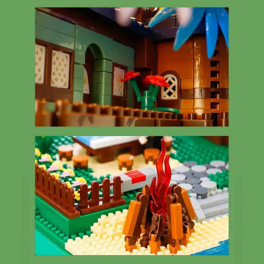 Rainbow Sakura Tree House Light Nano Building Blocks - Bear Hugs