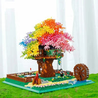 Rainbow Sakura Tree House Light Nano Building Blocks - Bear Hugs