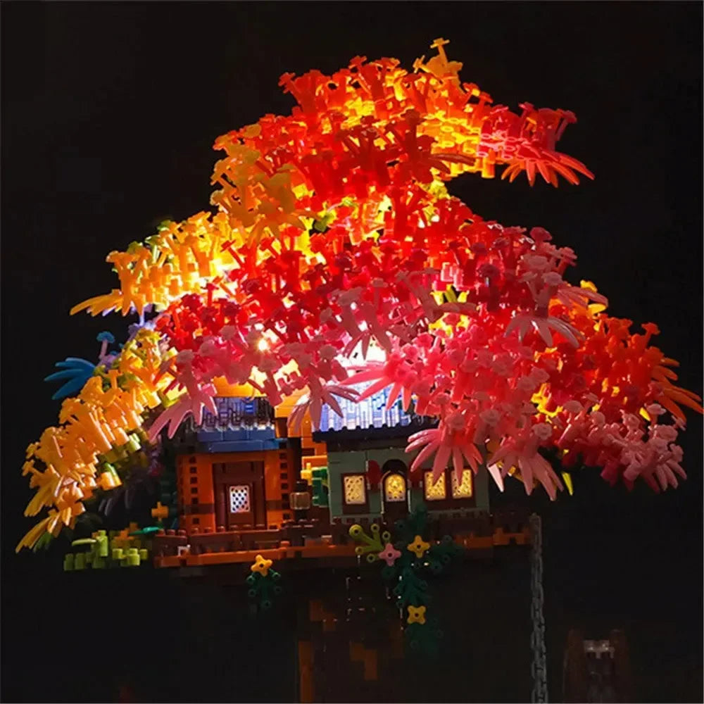 Rainbow Sakura Tree House Light Nano Building Blocks - Bear Hugs