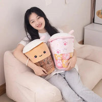 Smiling Boba Dessert Plushie - Bear Hugs
