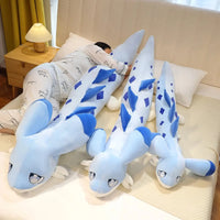 Sofi the Long Kawaii Baby Blue Hybrid Dragon Plushie - Bear Hugs