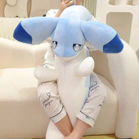 Sofi the Long Kawaii Baby Blue Hybrid Dragon Plushie - Bear Hugs
