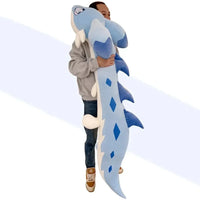 Sofi the Long Kawaii Baby Blue Hybrid Dragon Plushie - Bear Hugs