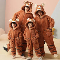 Soft Bear Family Fluffy Pyjama 1-Piece Set - Bear Hugs