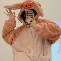Soft Pig Fluffy Pyjama 1-Piece Set - Bear Hugs