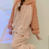 Soft Pig Fluffy Pyjama 1-Piece Set - Bear Hugs