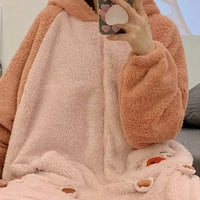 Soft Pig Fluffy Pyjama 1-Piece Set - Bear Hugs