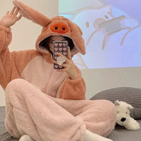 Soft Pig Fluffy Pyjama 1-Piece Set - Bear Hugs
