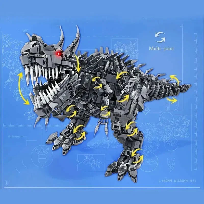 Super Mech Colossal Carnotaurus Dinosaur Building Set - Bear Hugs