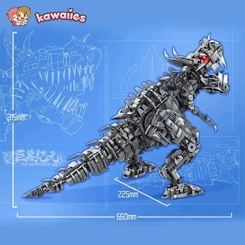 Super Mech Colossal Carnotaurus Dinosaur Building Set - Bear Hugs