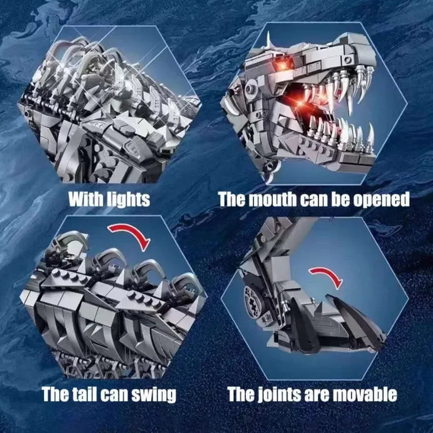 Super Mech Colossal T-Rex Dinosaur Building Set - Bear Hugs