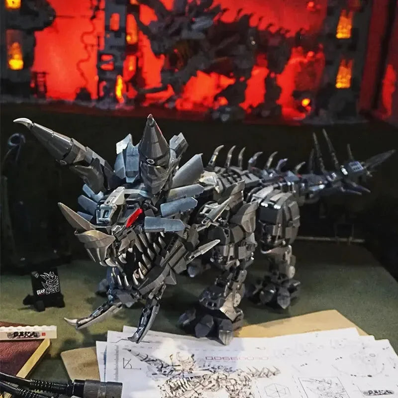 Super Mech Colossal Triceratops Dinosaur Building Set - Bear Hugs