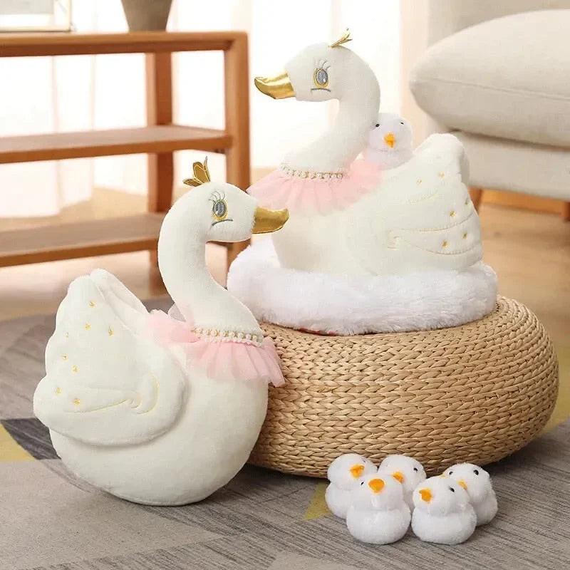 Swan and Chicken Family Plushies - Bear Hugs