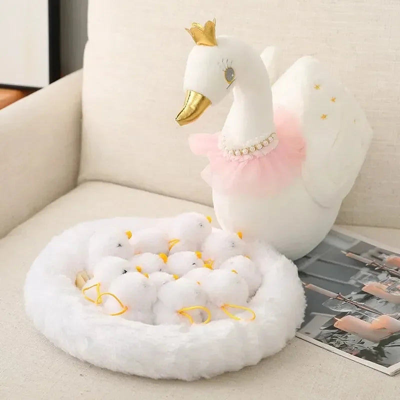 Swan and Chicken Family Plushies - Bear Hugs