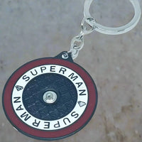 Rotating Superman Logo Keychain