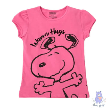 Kids Printed Round-Neck T-shirt - Bear Hugs