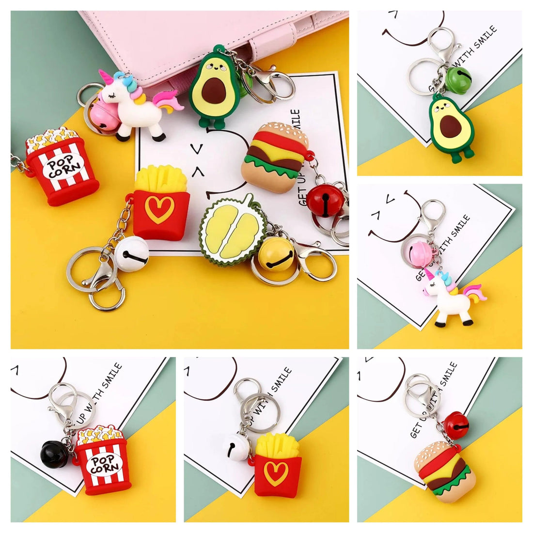 Korean Creative Keychains (Various Styles) - Bear Hugs