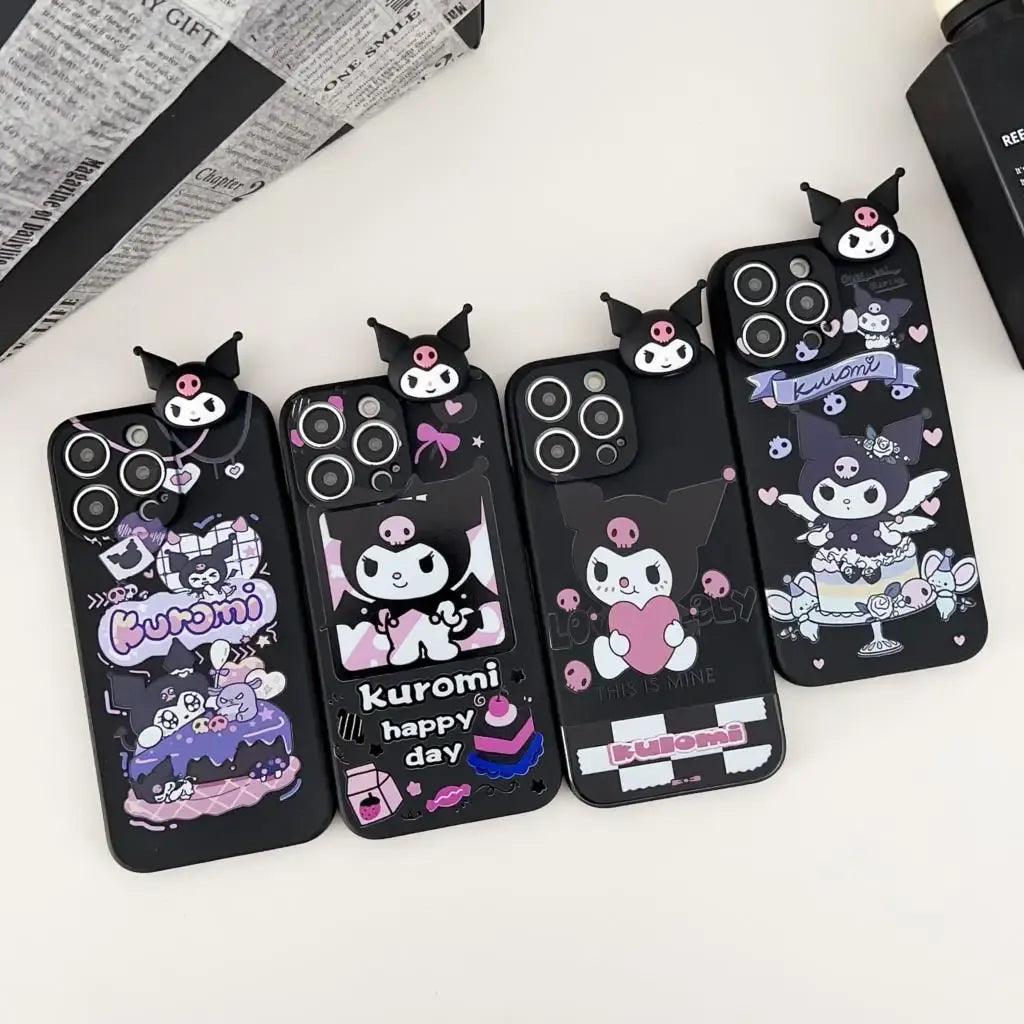 Kuromi Case with Rope Holder (For iPhones) - Bear Hugs