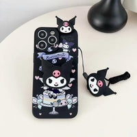 Kuromi Case with Rope Holder (For iPhones) - Bear Hugs