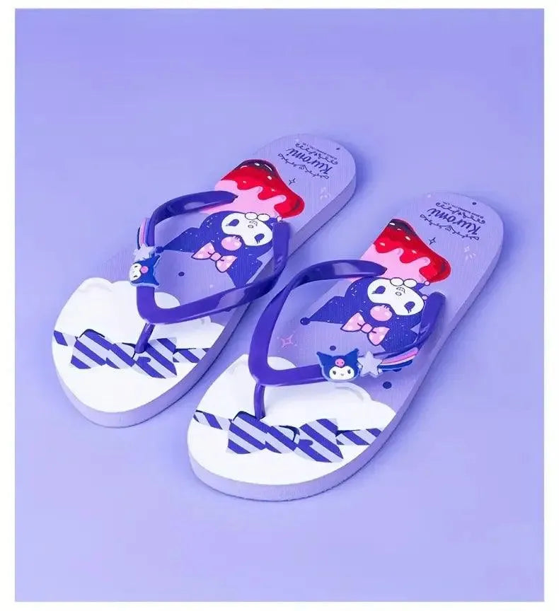 Kuromi Cute Cartoon Flip-Flops - Bear Hugs