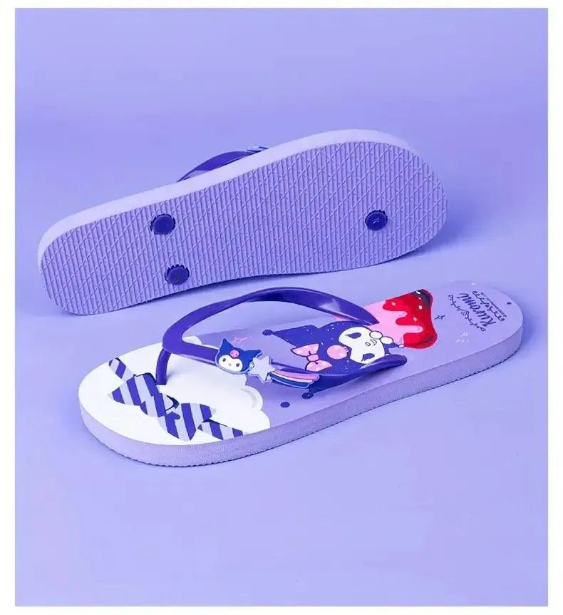 Kuromi Cute Cartoon Flip-Flops - Bear Hugs