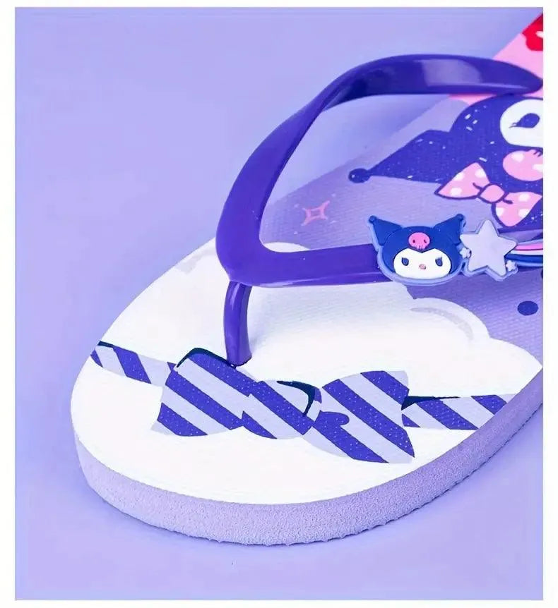 Kuromi Cute Cartoon Flip-Flops - Bear Hugs