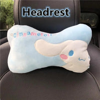 Kuromi My Melody Car Headrest and Seatbelt Protector - Bear Hugs