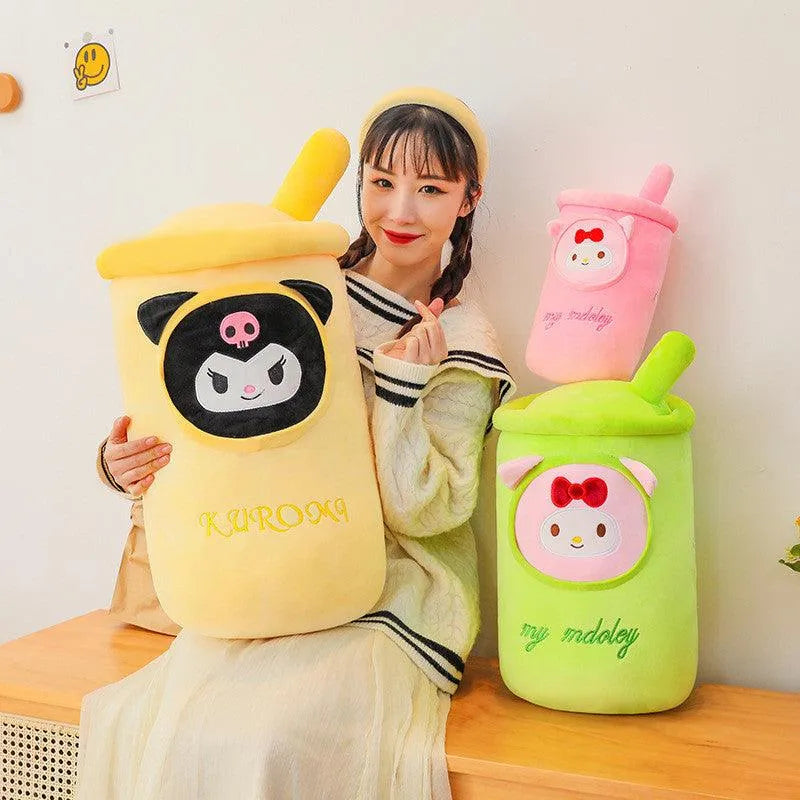 Kuromi My Melody Milk Tea Pillow - Bear Hugs