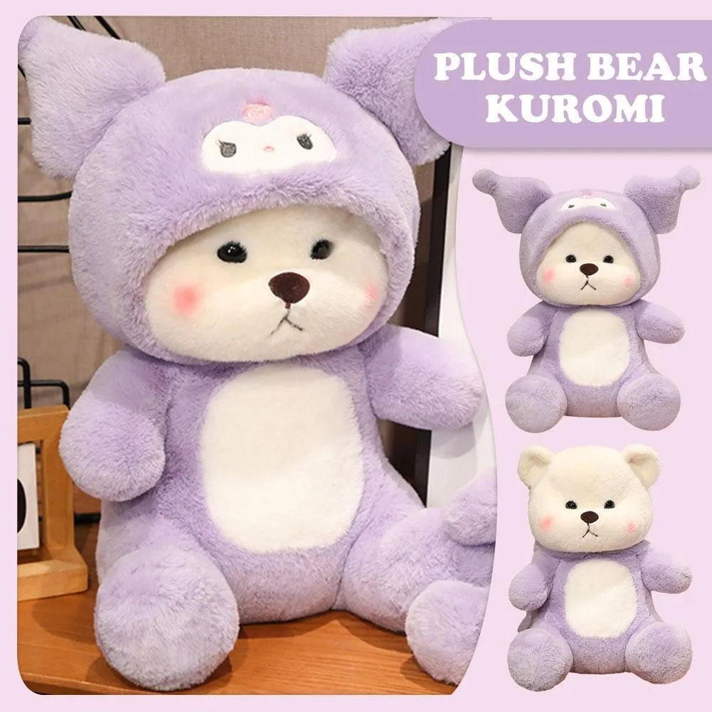 Kuromi Super Soft Lena Cosplay Bear Plushie - Bear Hugs