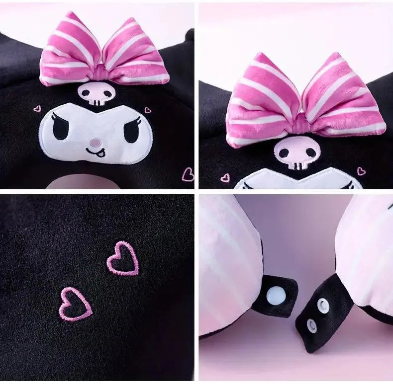 Kuromi Travel Sleep Pillow - Bear Hugs