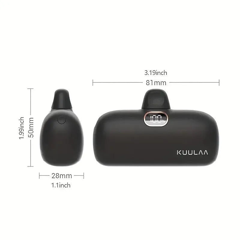 Kuulaa Mini USB C Power Bank (5000mAh) - Bear Hugs