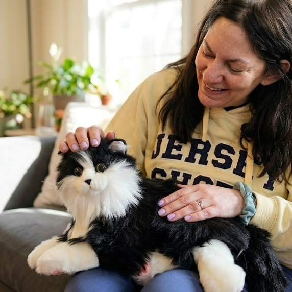 Percy Robot Cat - Interactive Emotional Support Pet Weighted - Bear Hugs