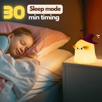 Cute 3D Ghost Silicone Night Lamp