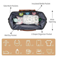 Large Capacity 3 in 1 Premium Mommy Bag - Bear Hugs