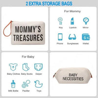 Large Capacity 3 in 1 Premium Mommy Bag - Bear Hugs