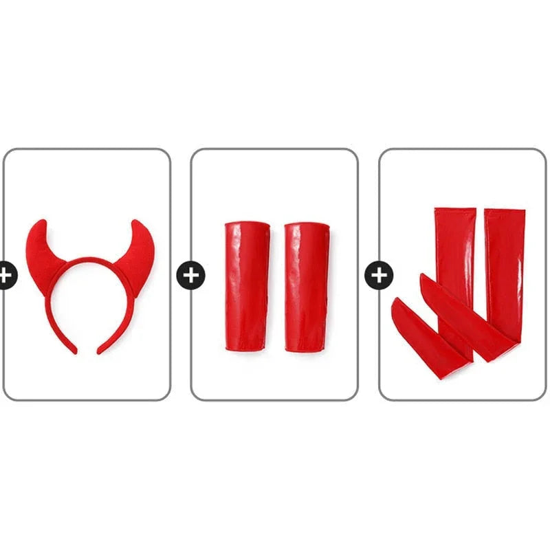 Latex Red Devil Cosplay - Bear Hugs