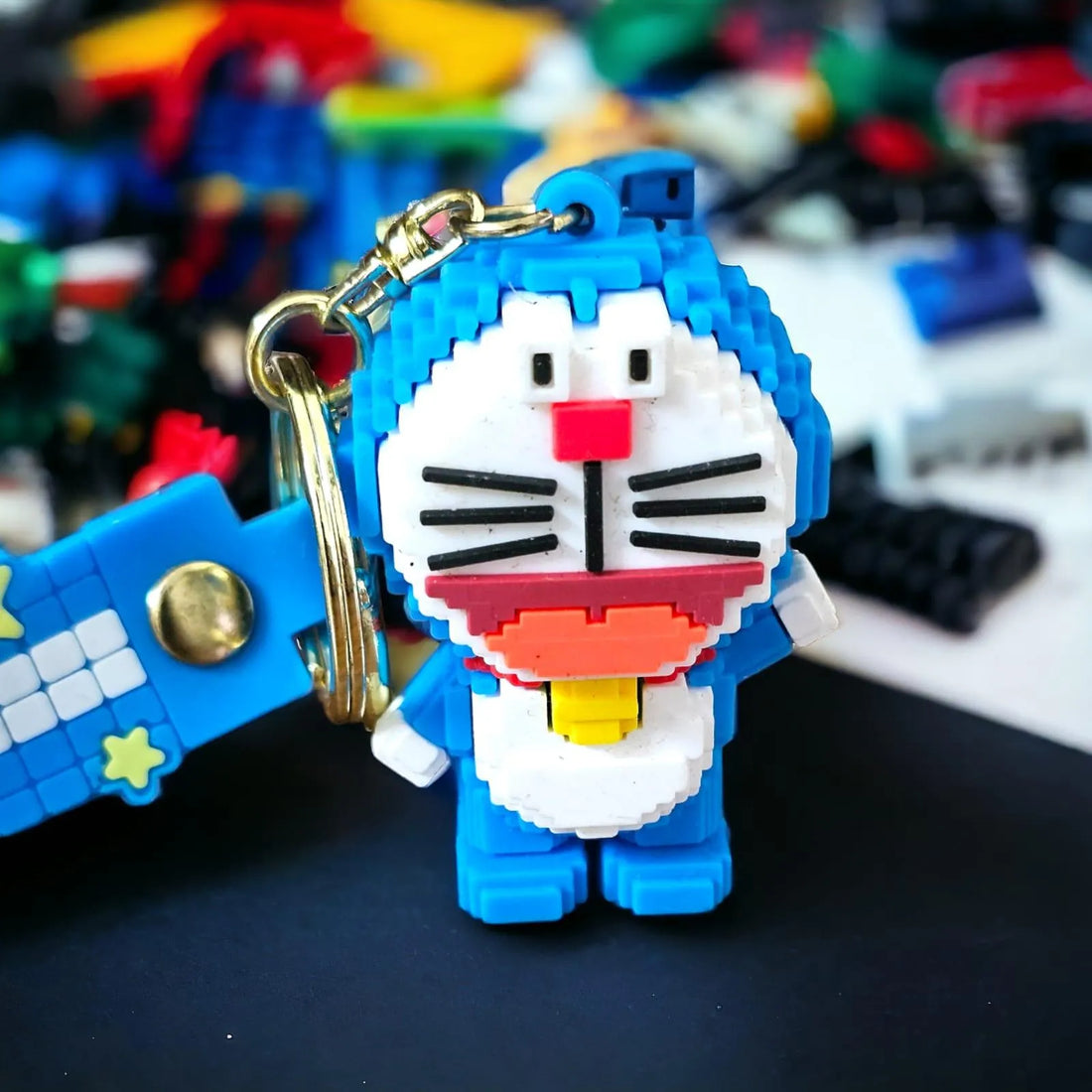 Lego Style Doraemon 3D Keychain - Bear Hugs